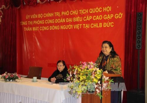 Тонг Тхи Фонг посетила посольство Вьетнама в Германии - ảnh 1